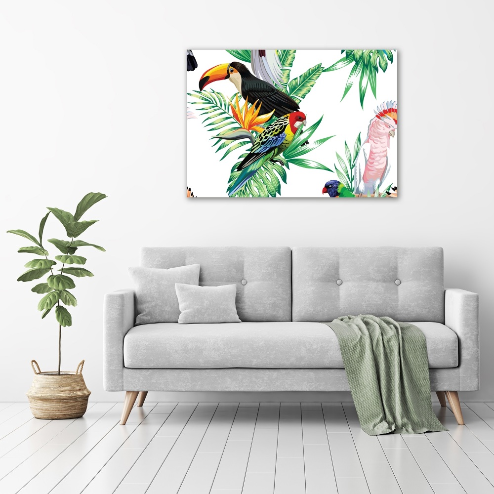 Tableau en acrylique Oiseaux tropicaux