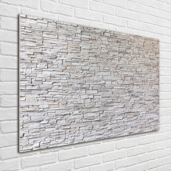 Tableau sur verre acrylique Mur en pierre