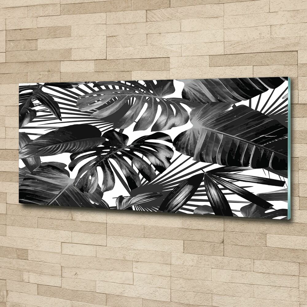 Acrylique tableau Feuilles tropicales