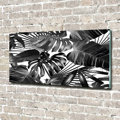 Acrylique tableau Feuilles tropicales