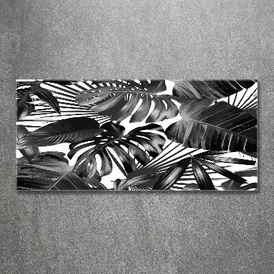 Acrylique tableau Feuilles tropicales