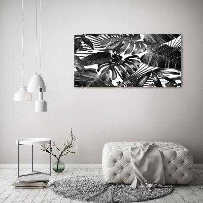 Acrylique tableau Feuilles tropicales