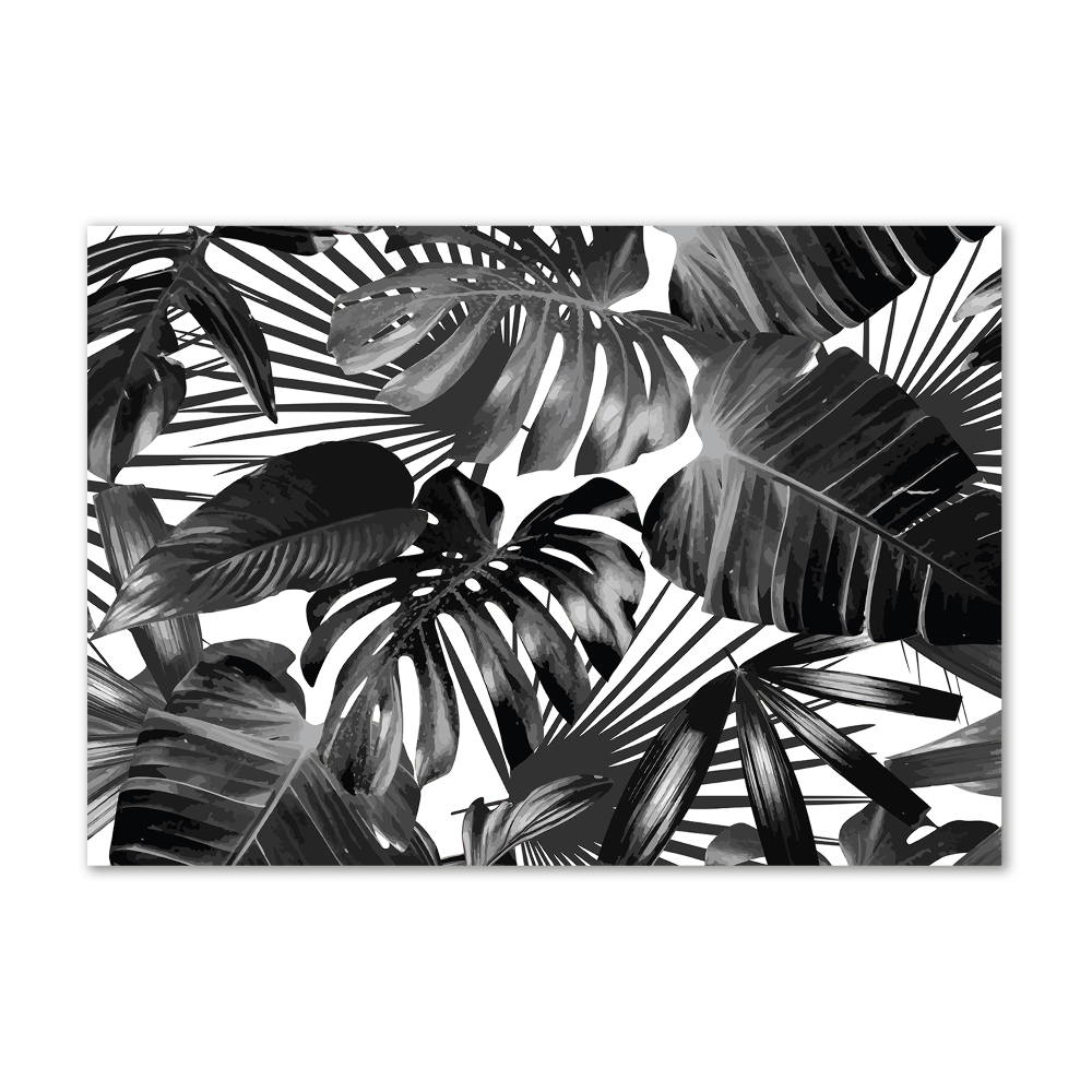 Acrylique tableau Feuilles tropicales