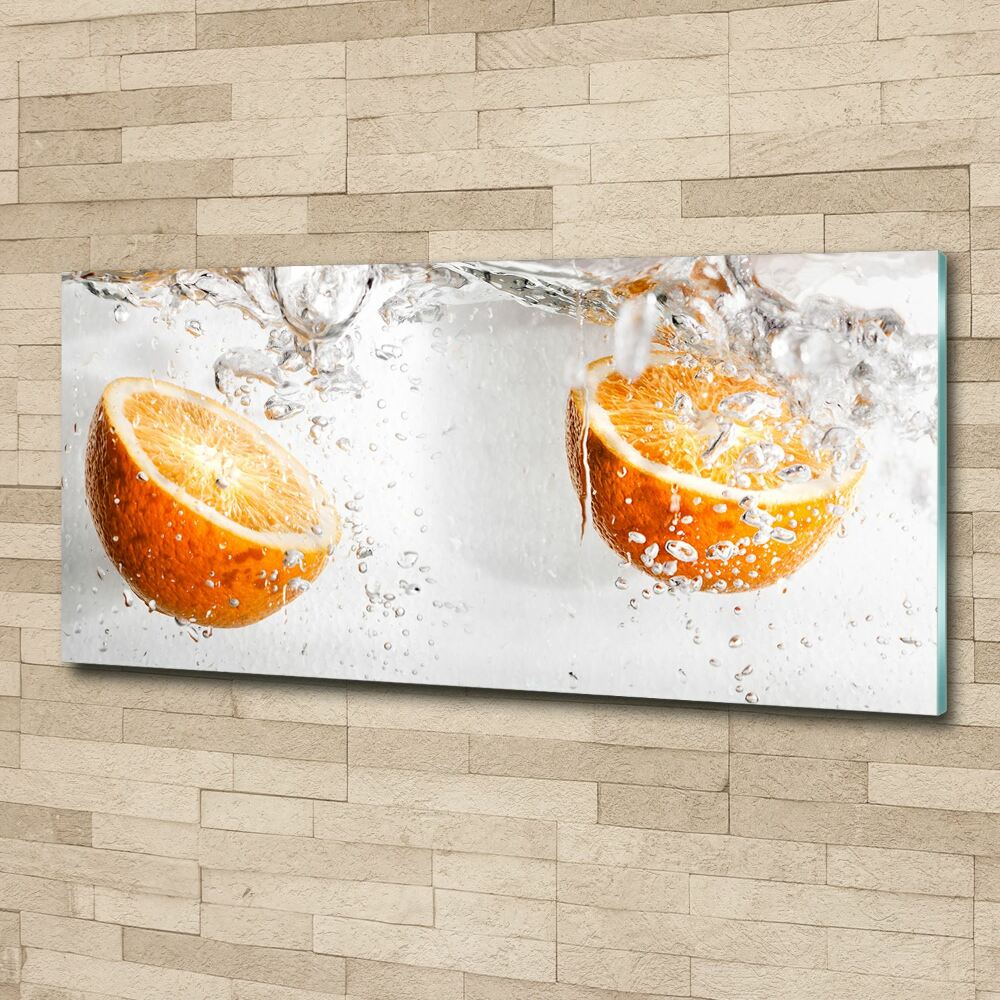 Tableau en acrylique Oranges et eau