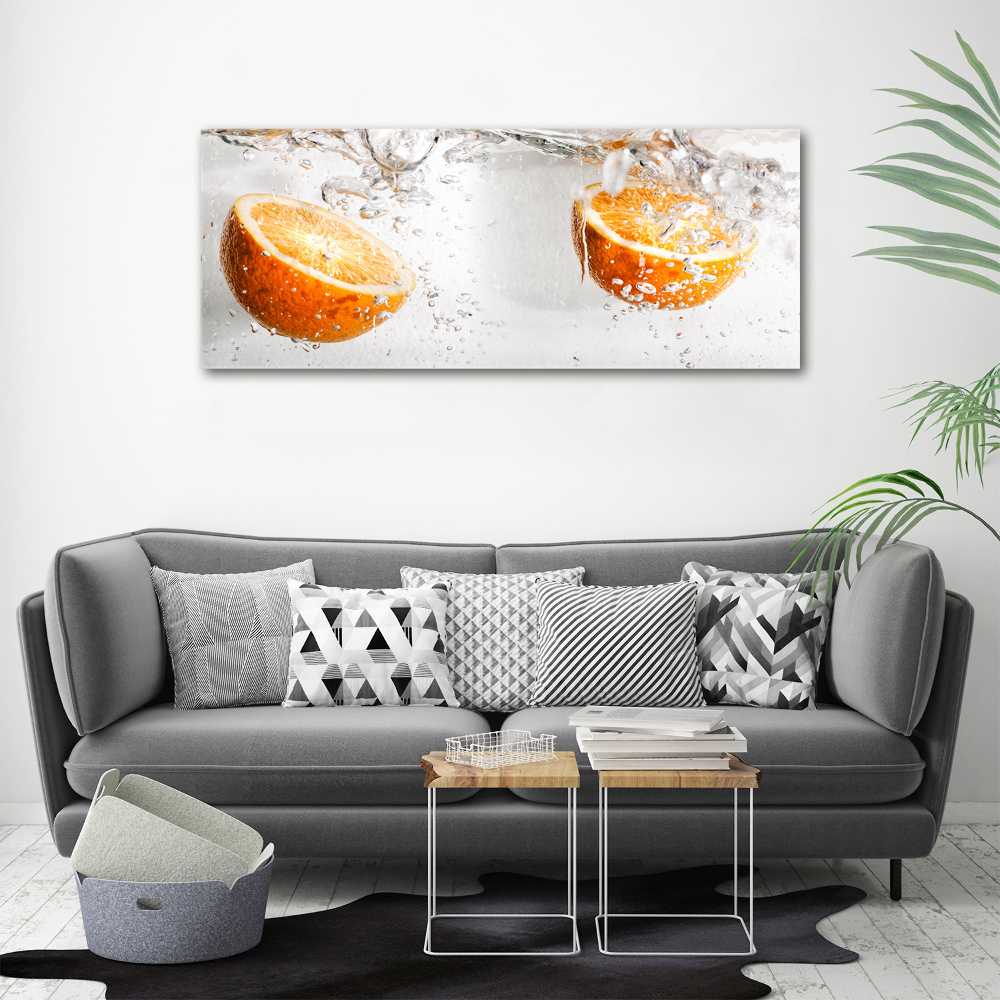 Tableau en acrylique Oranges et eau