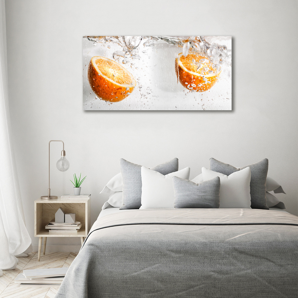 Tableau en acrylique Oranges et eau