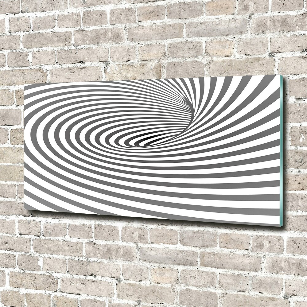 Tableau acrylique Spirale rayée