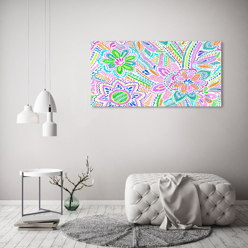 Tableau acrylique Une multitude de fleurs