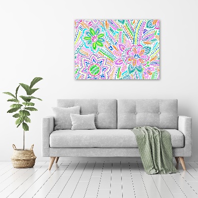 Tableau acrylique Une multitude de fleurs