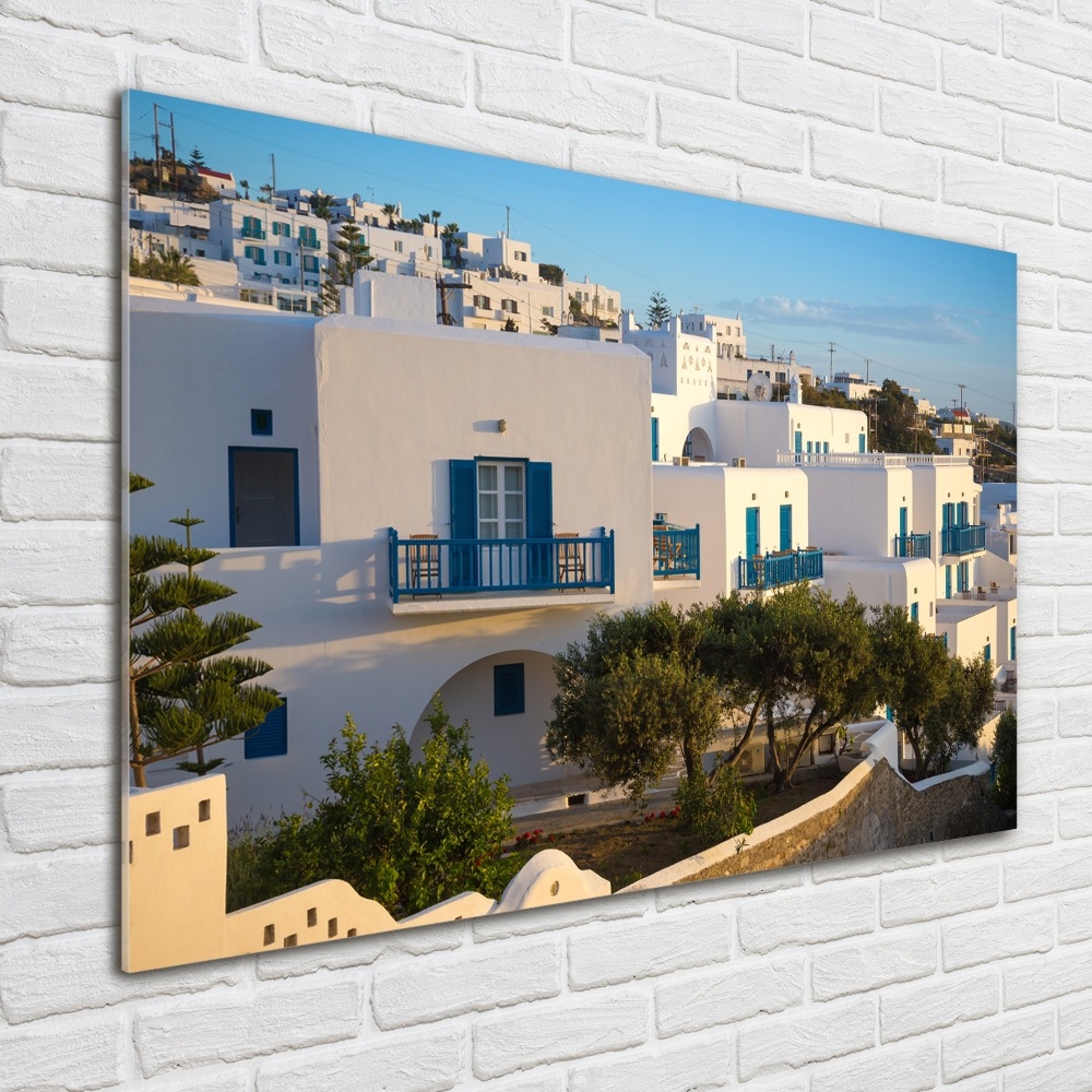 Tableau en acrylique Mykonos Grèce