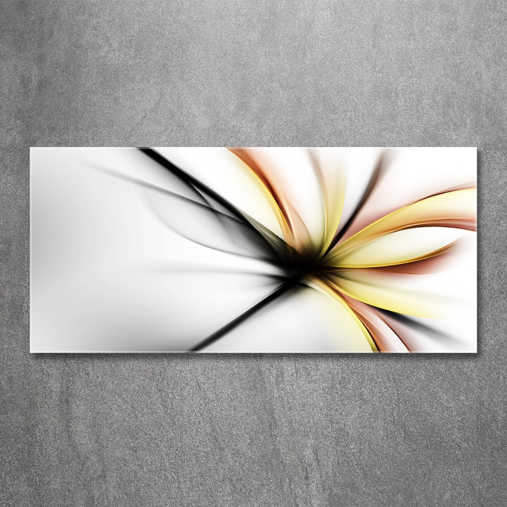 Tableau verre acrylique Abstraction de fleurs