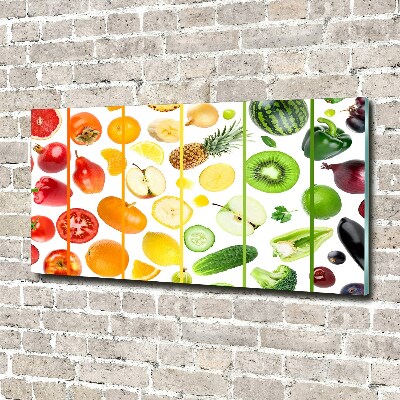 Tableau en acrylique Fruits et légumes