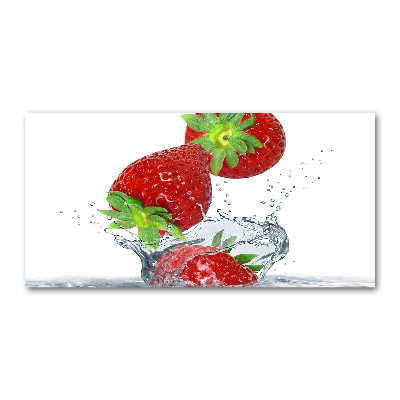 Acrylique tableau Chute de fraises