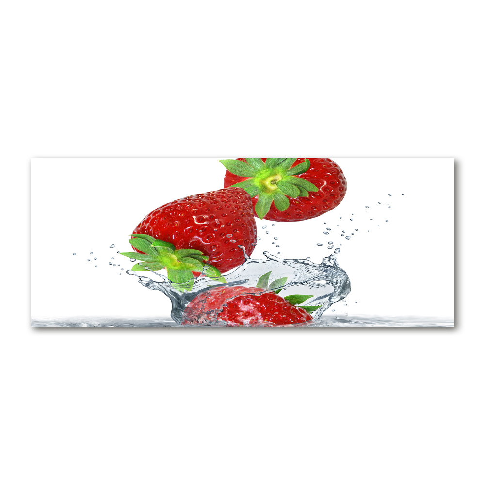 Acrylique tableau Chute de fraises