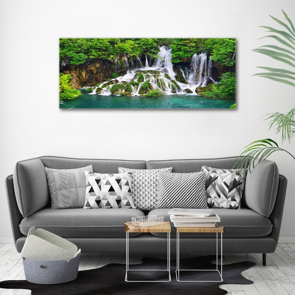 Acrylique tableau Chute d'eau dans les montagnes