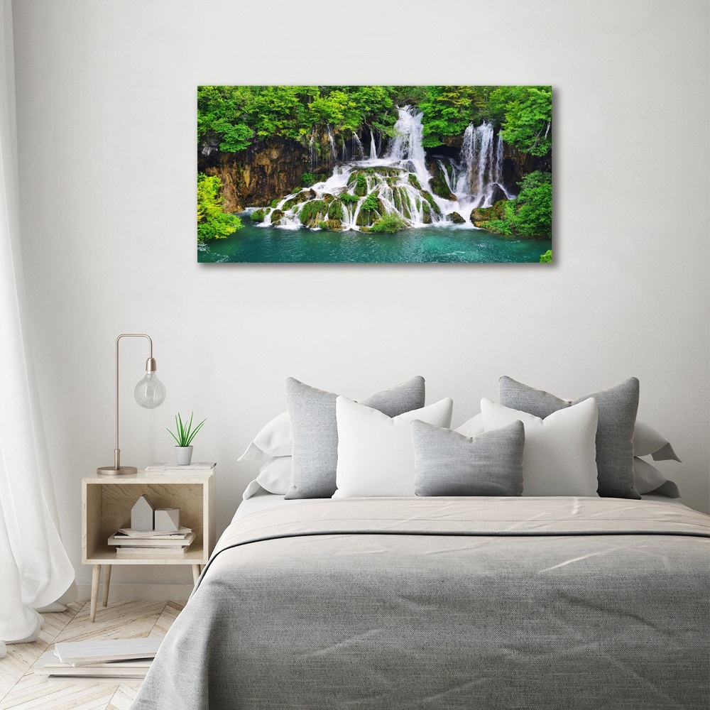 Acrylique tableau Chute d'eau dans les montagnes