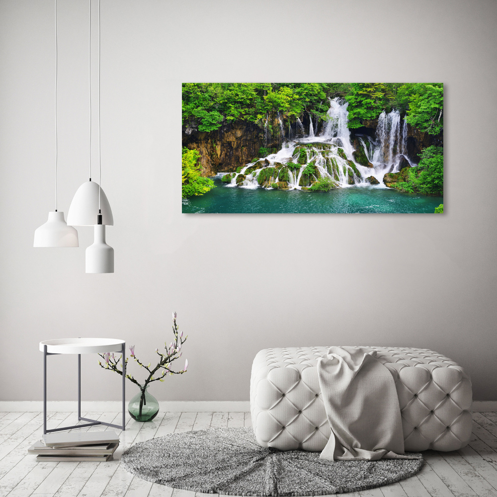 Acrylique tableau Chute d'eau dans les montagnes