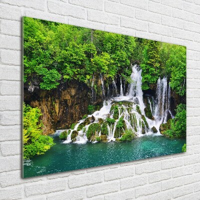 Acrylique tableau Chute d'eau dans les montagnes