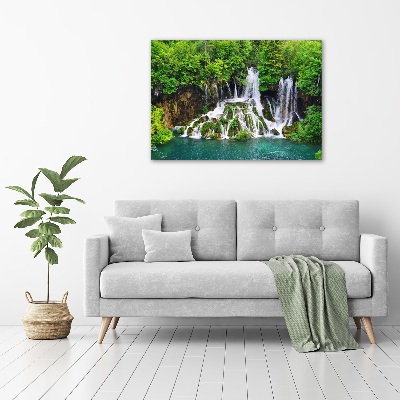 Acrylique tableau Chute d'eau dans les montagnes