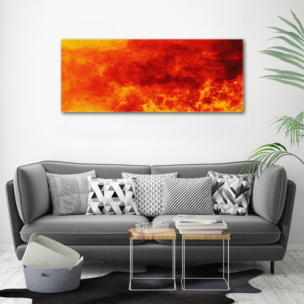 Acrylique tableau Flammes