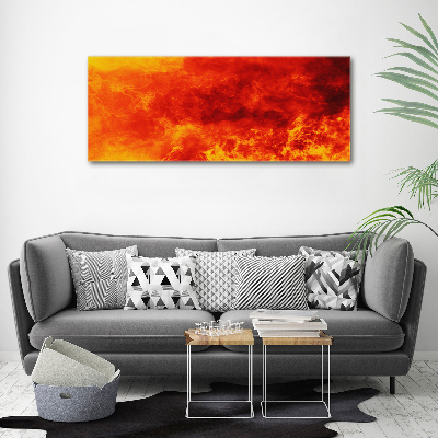 Acrylique tableau Flammes