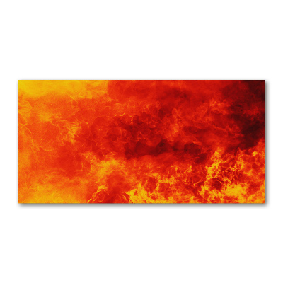 Acrylique tableau Flammes