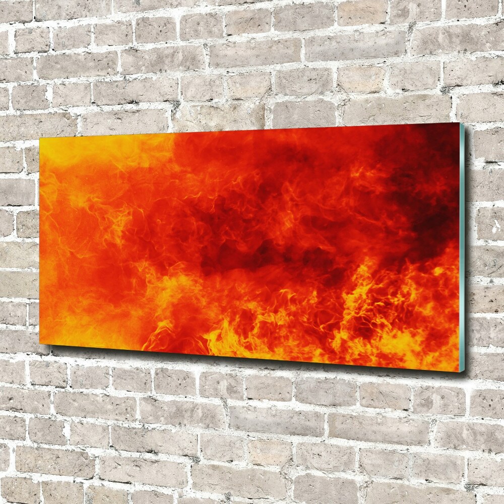 Acrylique tableau Flammes