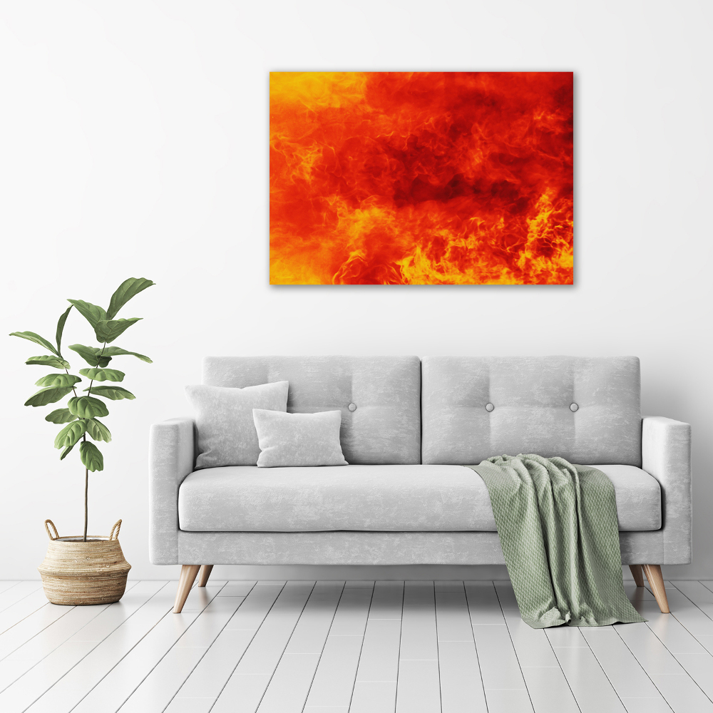 Acrylique tableau Flammes