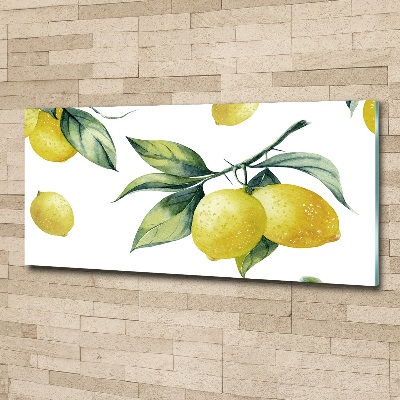 Tableau sur verre acrylique Citrons