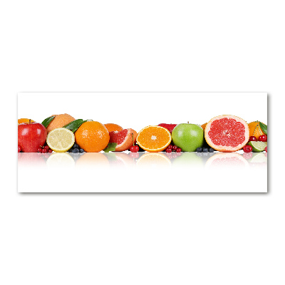 Tableau sur verre acrylique Fruits colorés