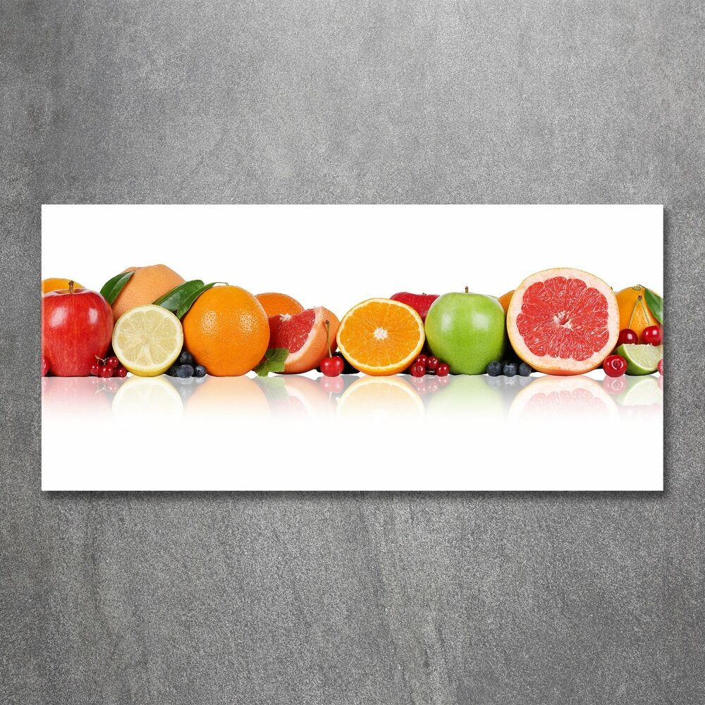 Tableau sur verre acrylique Fruits colorés