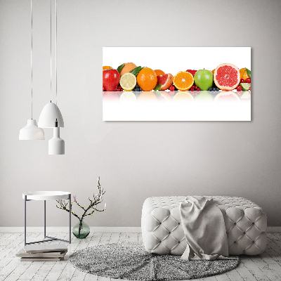 Tableau sur verre acrylique Fruits colorés