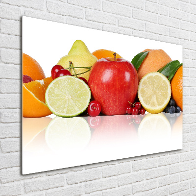 Tableau sur verre acrylique Fruits colorés