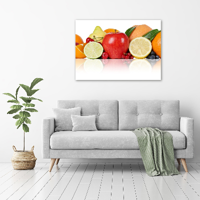 Tableau sur verre acrylique Fruits colorés