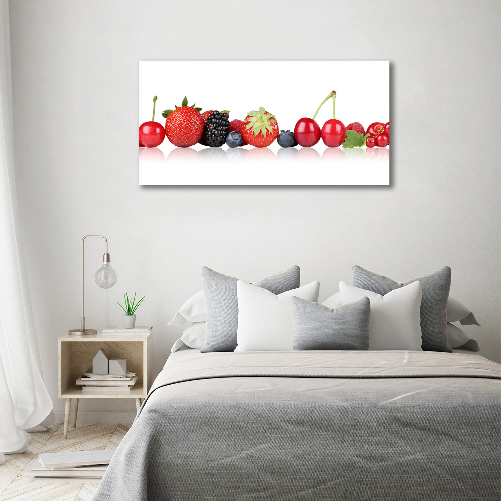 Tableau en acrylique Fruits en rangée