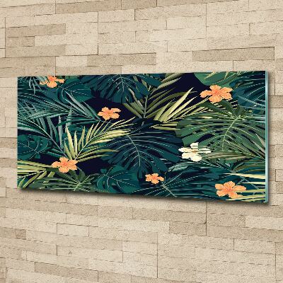 Tableau en acrylique Feuilles tropicales