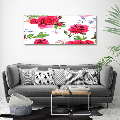 Tableau en acrylique Roses rouges