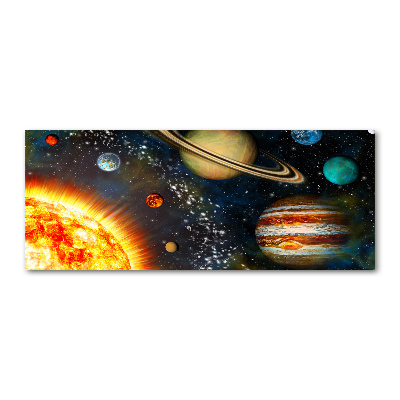 Tableau sur verre acrylique Système solaire