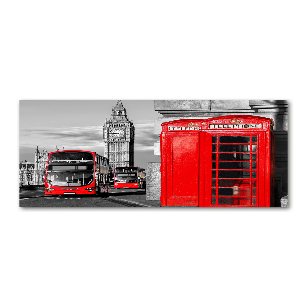 Acrylique tableau Bus rouge