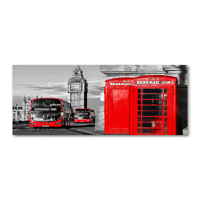 Acrylique tableau Bus rouge