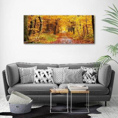 Tableau sur verre acrylique Forêt d'automne