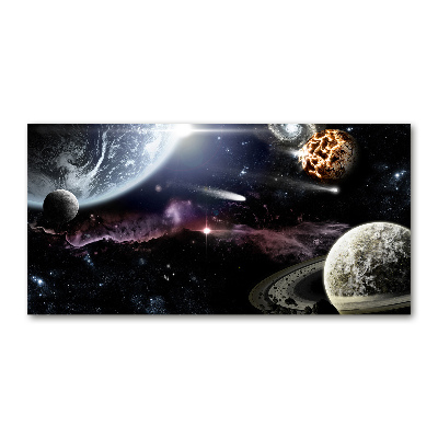 Tableau verre acrylique Galaxie