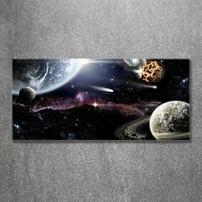 Tableau verre acrylique Galaxie