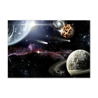 Tableau verre acrylique Galaxie