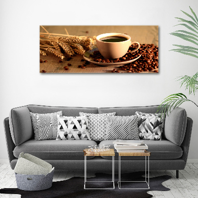 Tableau verre acrylique Le café aromatique