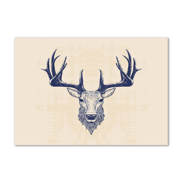 Tableau acrylique Tête de cerf