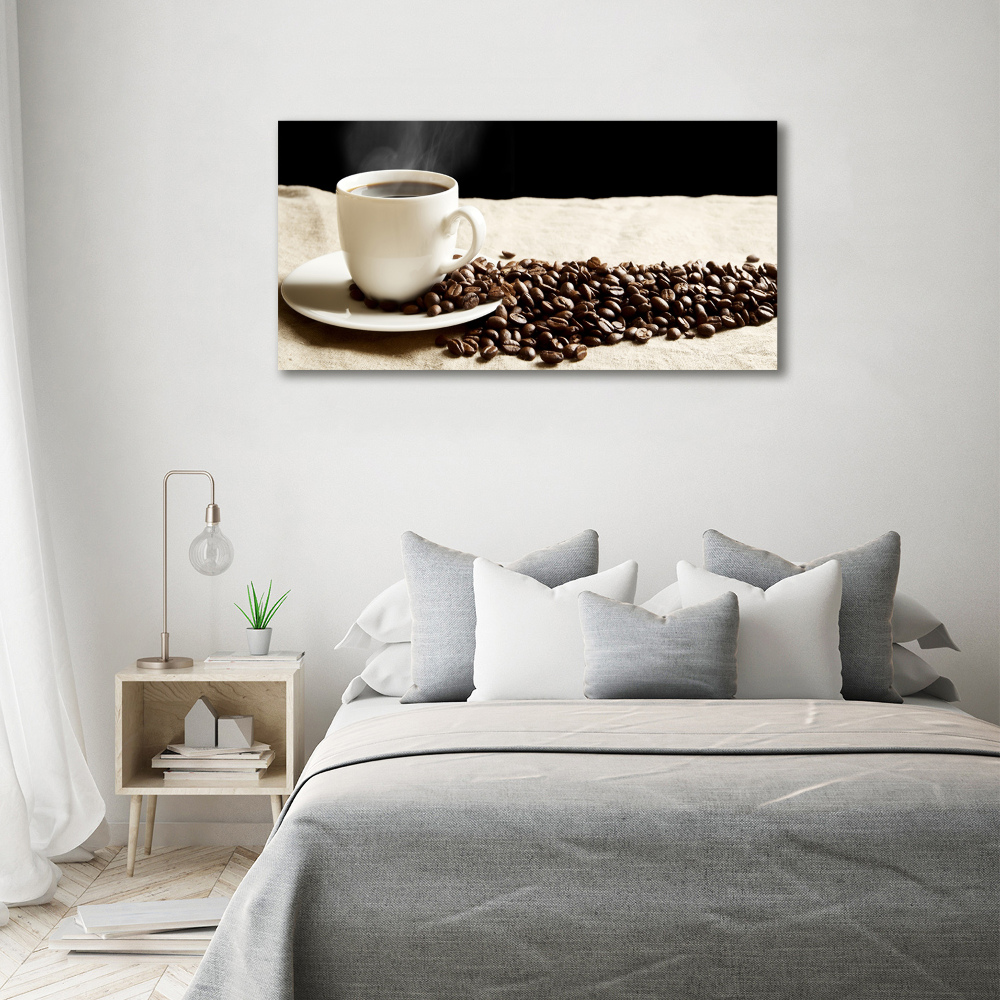 Tableau sur verre acrylique Le café aromatique