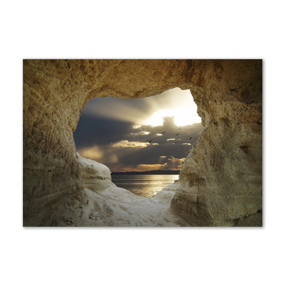 Tableau en acrylique Grotte côtière