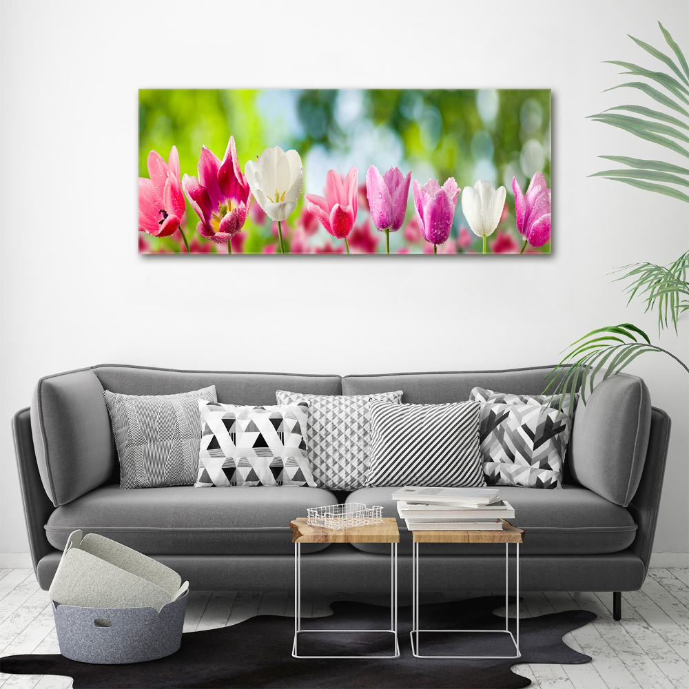 Acrylique tableau Tulipes