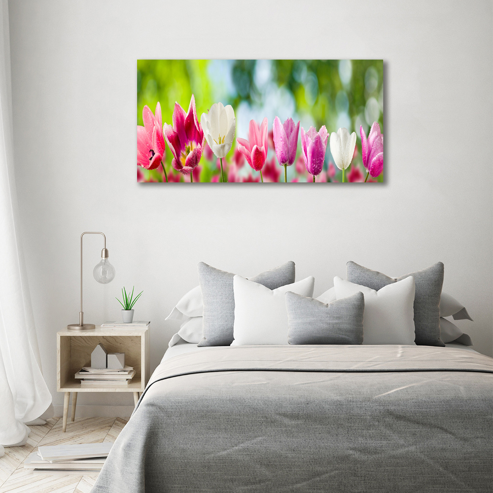 Acrylique tableau Tulipes